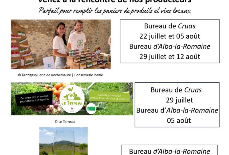 Les lundis gourmands à l’Office de Tourisme PSA – Bureau de Cruas à Cruas - 2