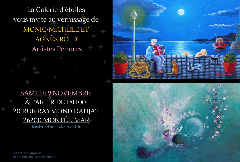 Exposition peintures: Monic-Michèle et Agnès Roux à Montélimar - 0